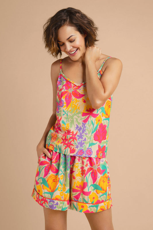 Cami Springtime Wildflowers in Coconut Pyjamas - Medium