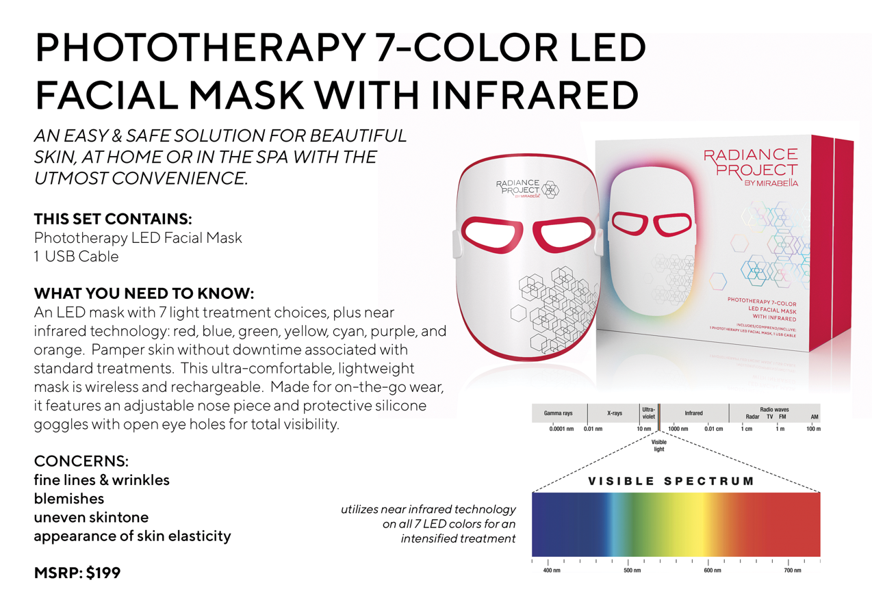 PHOTOTHERAPY 7-COLOR LED FACIAL MASK WITH NEAR INFRARED