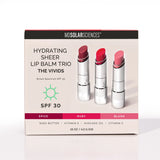 3 MDSolarSciences Hydrating Sheer Lip Balm Trio Spf 30- the Vivids