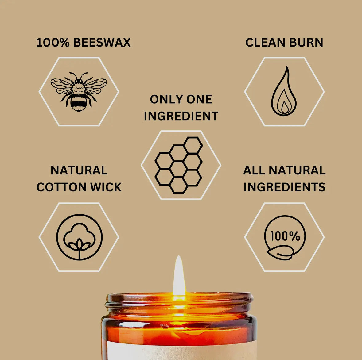 Purely BeesWax Candle