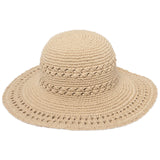 Women's Cotton Crochet Hat With A Large Brim 100% Cotton Hat