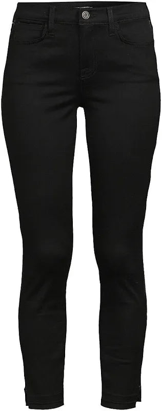 Etienne Marcel High Rise Side Zip Black Skinny Ankle Jeans