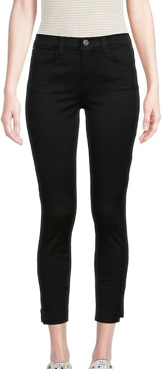Etienne Marcel High Rise Side Zip Black Skinny Ankle Jeans