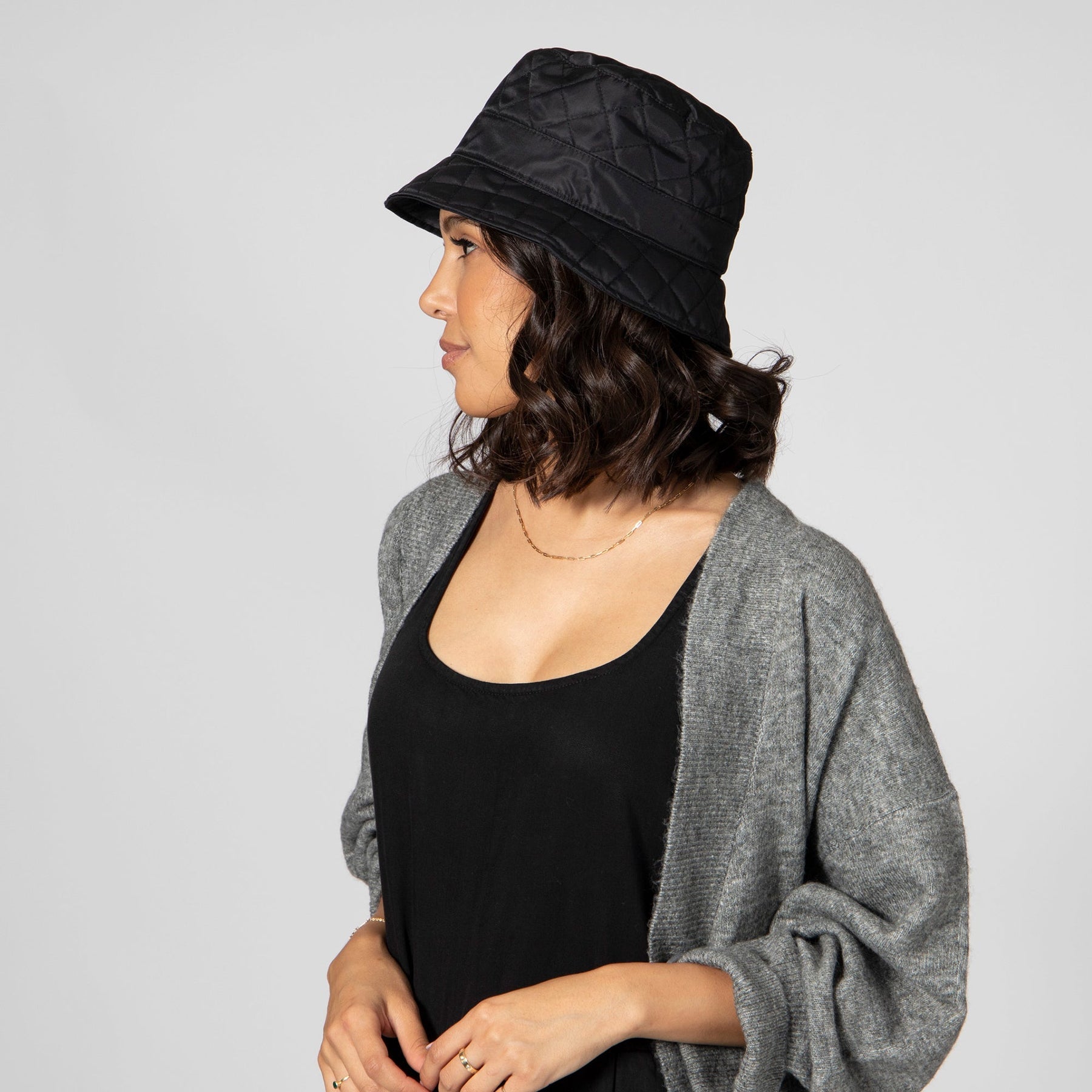 Women's Quilted Bucket Hat