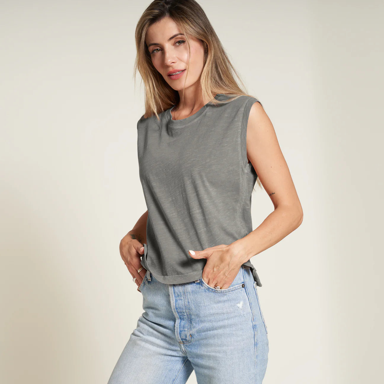 Cap Sleeve Top for Women Summer TANK Organic Cotton