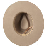 Loretta - Stiff Brim Fedora with Suede Band and Gold Chain