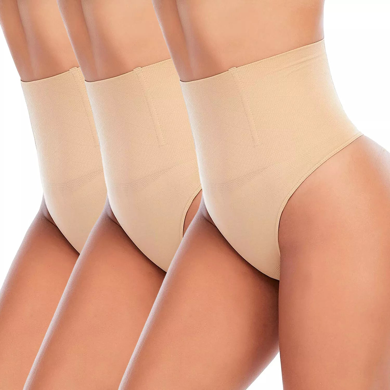 Women Tummy Control Thong Shapewear Seamless Thong Panties Body Shaper Underwear